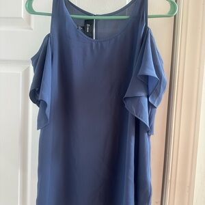 Bwear Elegant Blue Ruffle Blouse